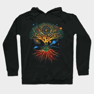 manifestation colorful tree Hoodie